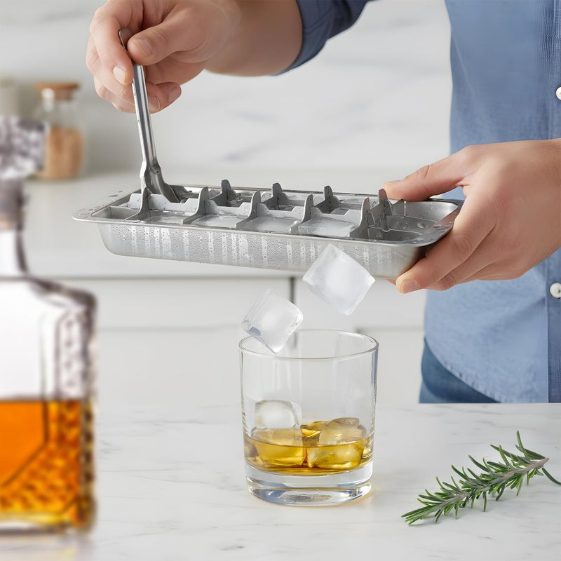 ecozoi Stainless Steel Metal Ice Cube Tray with Easy Release Handle | 18 Ice Cube Slots | Removable Slots for Easy Ice Cube Removal and Cleaning | Sustainable, Eco Friendly, Zero Waste, Plastic Free - Image 5